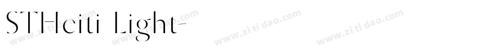STHeiti Light字体转换
